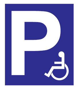 Disabled Parking Only Aluminum Sign